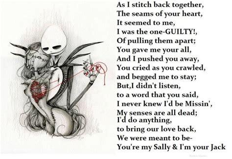 Sally Nightmare Before Christmas Quotes. QuotesGram