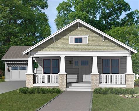 Craftsman Bungalow with Attached Garage - 50133PH | Architectural Designs - House Plans