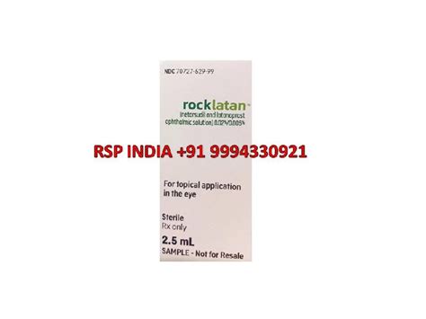 ROCKLATAN 2.5ML EYE STERILE at Best Price in Tiruchirappalli | Ravi Specialities Pharma Pvt Ltd.