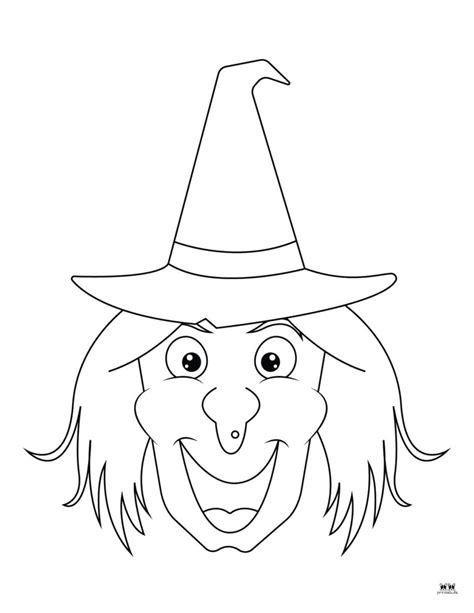 Witch Coloring Pages - 25 FREE Printable Pages - PrintaBulk