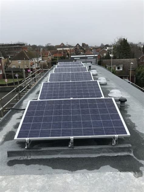 Flat roof Solar panels in Fleet, Hampshire - Energy Creation