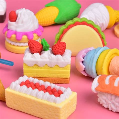 Back to School Supplies: Fun Food Erasers | Erasers, Food, Food gifts