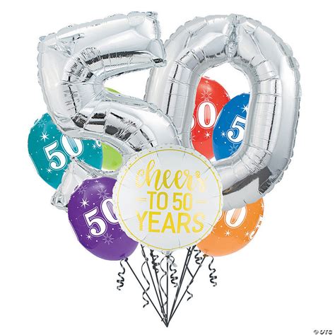 50th Birthday Balloon Bouquet