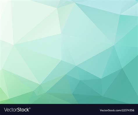 Geometric blue green background Royalty Free Vector Image