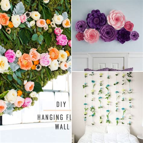 20 Simple DIY Flower Wall Decor Ideas