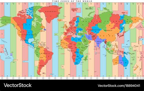 World Map With Time Zones – Map Of The Usa With State Names