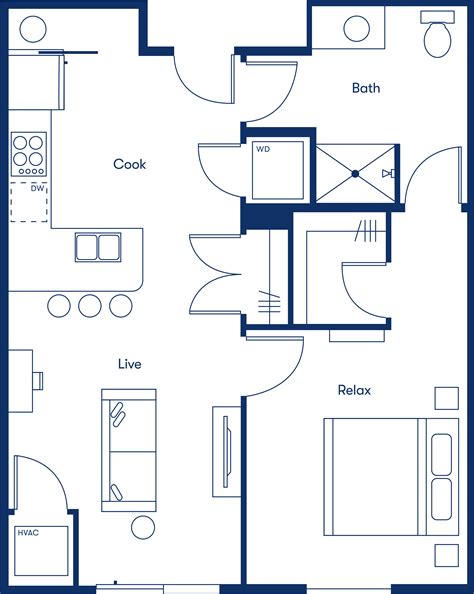 One Bedroom Apartment Floor Plans - Bedroom Apartment Floor Plans Apartments Melbourne Australia ...