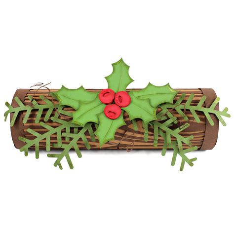 Yule Log and Winter Page using Woodgrain Overlay - Pazzles Craft Room