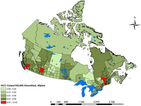 Distribution Canada Population Map