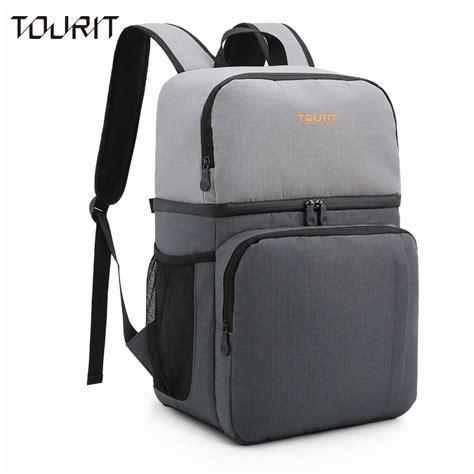 TOURIT Insulated Cooler Backpack Dual Insulated Compartment Light Lunch Backpack with Cooler for ...