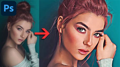 How to Cartoon Yourself in Photoshop - Portrait Effect Tutorial - YouTube