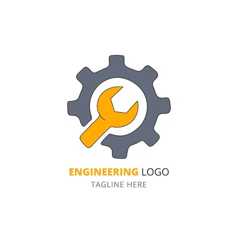 Free Vector | Mechanical engineering logo design template