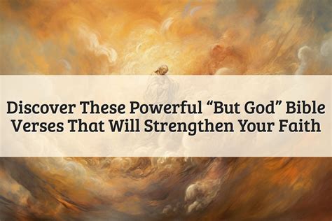 Powerful "But God" Bible Verses To Strengthen Faith (2023)