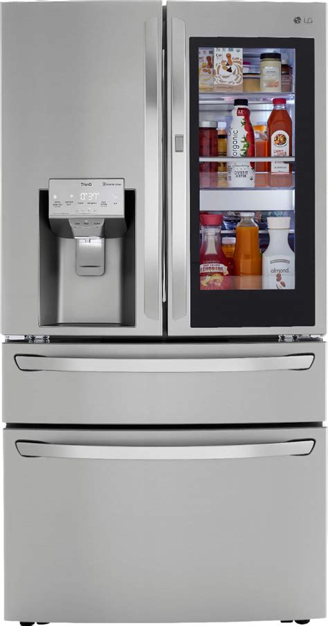 LG 29.5 Cu. Ft. 4-Door French Door-in-Door Smart Refrigerator with Craft Ice Stainless Steel ...