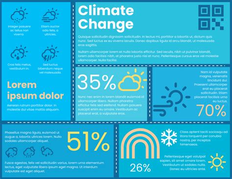 Climate Change Horizontal Infographic | Infographic Template