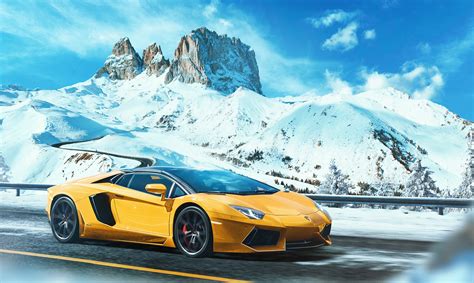 Yellow Lamborghini Aventador, HD Cars, 4k Wallpapers, Images, Backgrounds, Photos and Pictures