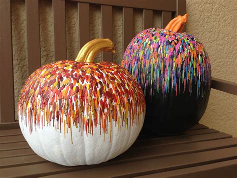 Melted crayon pumpkin decorating idea – Artofit