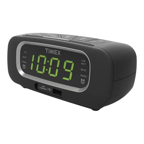 Timex FM Dual Alarm Clock Radio with USB Port - Walmart.com - Walmart.com