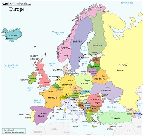 europe map hd with countries