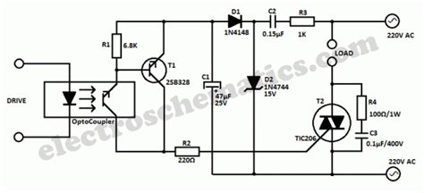 Universal Triac Control with Optocoupler - Control_Circuit - Circuit Diagram - SeekIC.com