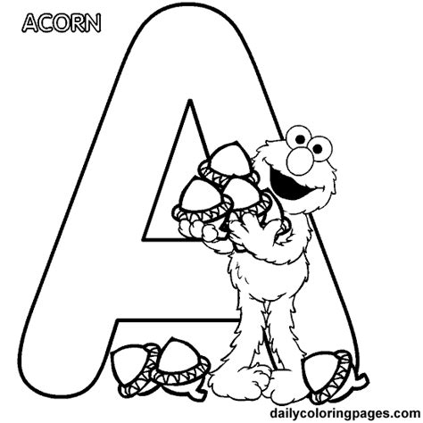 Sesame Street Alphabet Coloring Pages at GetColorings.com | Free printable colorings pages to ...