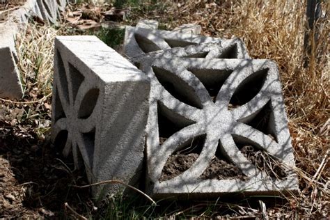 Decorative Cinder Blocks Piled in the Garden – Photos Public Domain