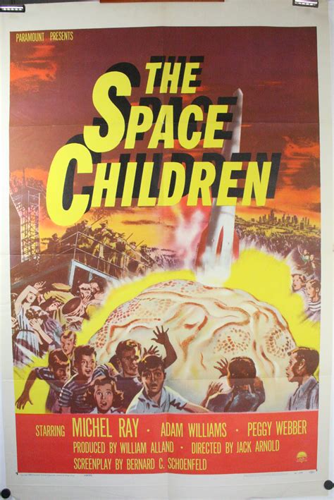 THE SPACE CHILDREN, Jack Arnold 1950s Sci-Fi Original Movie Poster - Original Vintage Movie Posters