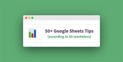 50+ Google Sheets Tips & Tricks (according to 85 marketers) - Sheets for Marketers