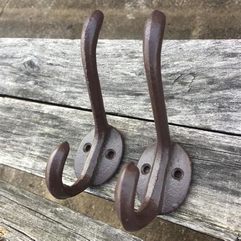 Antique Cast Iron Coat Hooks Vintage Hat Hooks Ebay