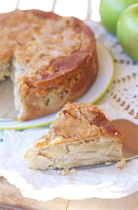 French Apple Custard Cake - The Baker Chick