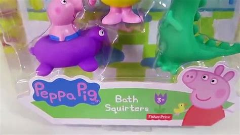 Peppa Pig Peppa Pig Bath Squirters George and Dinosaur Set Toys Bath Toys Baby & Toddler Toys