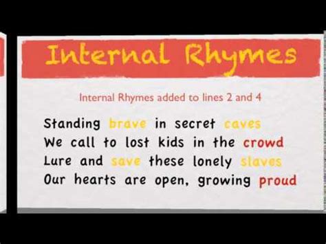 What Is An Internal Rhyme Scheme