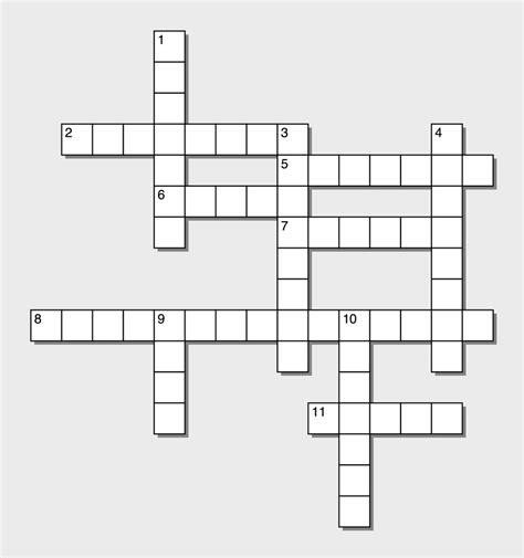 Blank Crossword Puzzle Clip Art