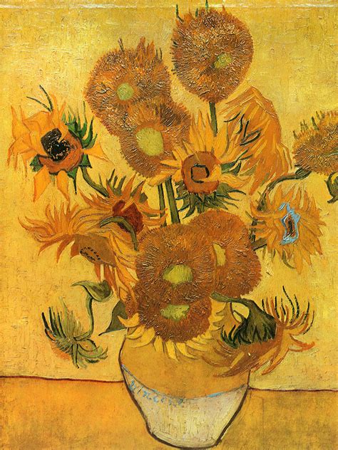 Still Life - Vase with Fifteen Sunflowers - van Gogh Vincent - WikiArt.org