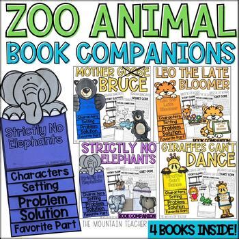 Zoo Animal Read Aloud Comprehension BUNDLE | Book Companions with Writing Crafts - The Mountain ...