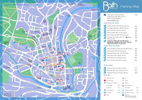 Bath parking map - Ontheworldmap.com