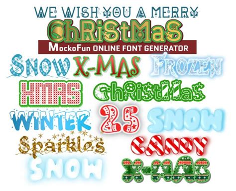 🎄 Christmas Font Generator 🎅 - MockoFUN