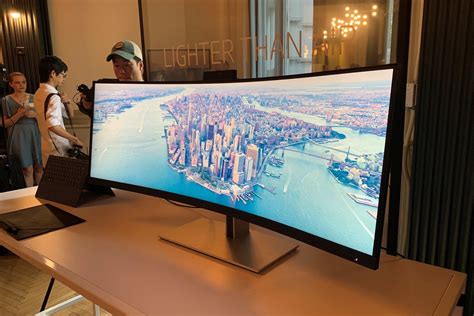 HP S430c 43.4-inch Curved Ultrawide monitor: This eye-popping 4K display controls two PCs at ...