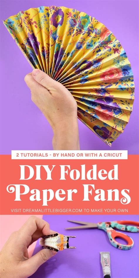 DIY Folding Paper Fans Tutorial | Paper fans, Diy folding paper fans, Ruler crafts