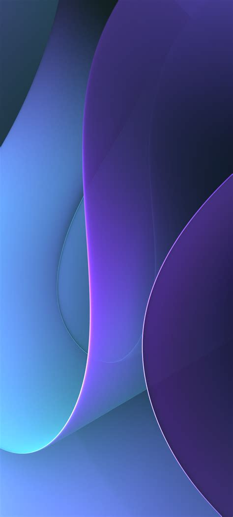 Purple abstract wavy colorful and minimalist shapes by dpcdpc11