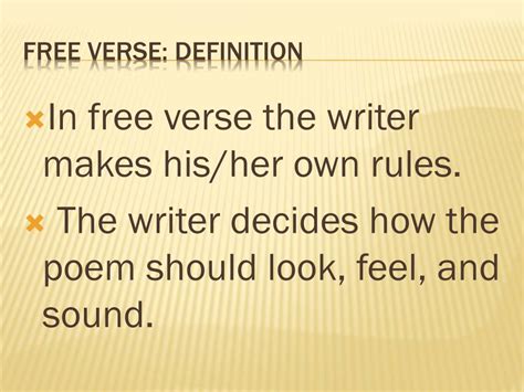 Free Verse Definition Poetry - DEFINITIONKD