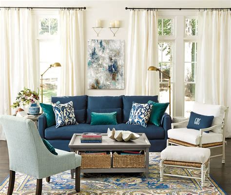 Living Room Color Schemes Blue Couch - Home Design Ideas