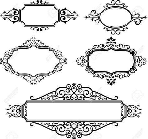 Scroll Frame Vector at GetDrawings | Free download