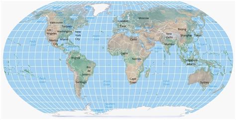 Mercator Projection Vs Robinson Projection