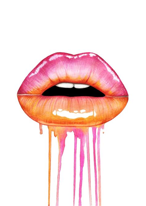 My Art - Illustrations - Drawings - Paintings | Lips painting, Pop art lips, Lips drawing