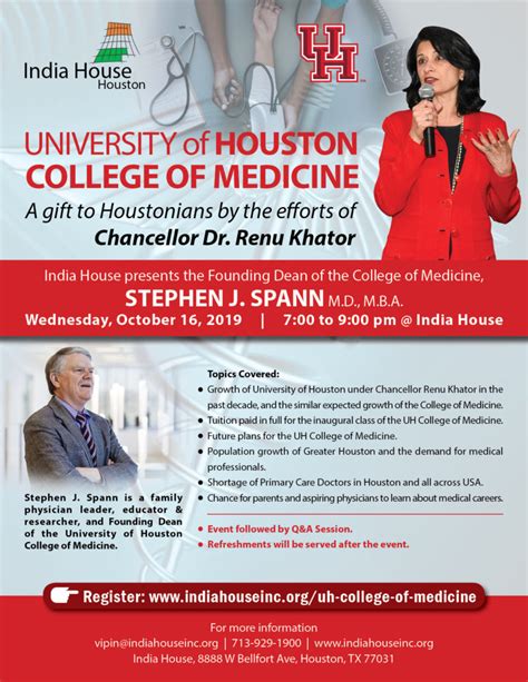 University of Houston announces College of Medicine. - India House Houston