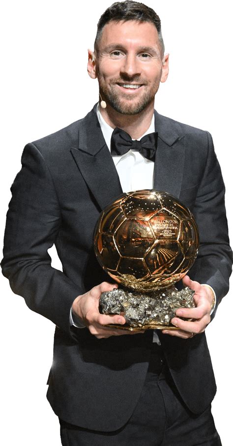 Lionel Messi Ballon d'Or 2023 Awards football render - FootyRenders