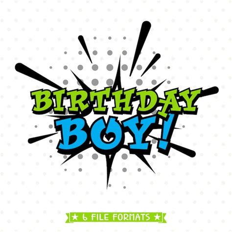 Boys Birthday SVG Birthday Boy SVG Cut File Superhero | Etsy