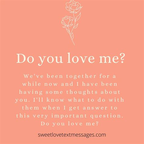 Do You Love Me Quotes for Him or Her - Love Text Messages