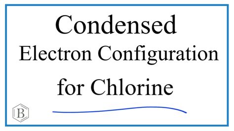 Electron Configuration For Chlorine